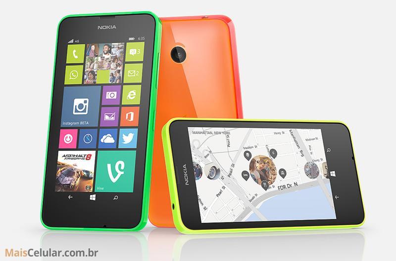 Lumia 635 compatível com 4G do Brasil