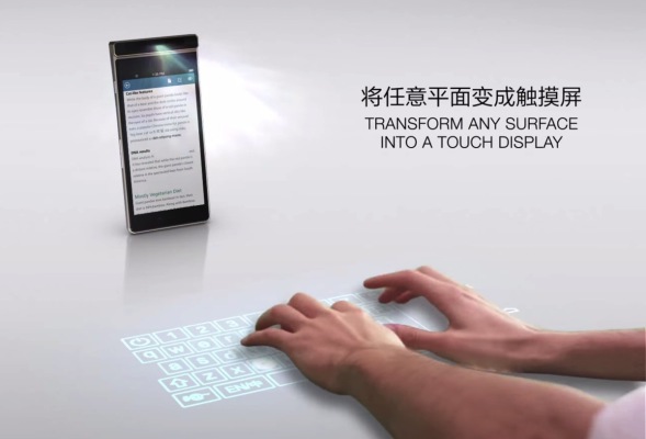 Lenovo apresenta um telefone projector futurista