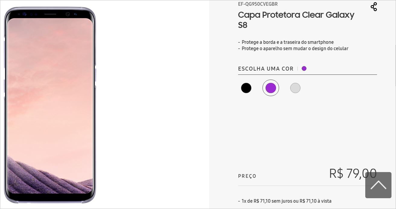 Galaxy S8 violeta