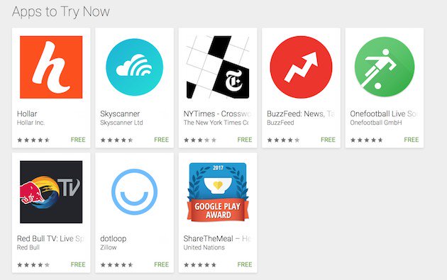 Play Store - Apps to Try Now