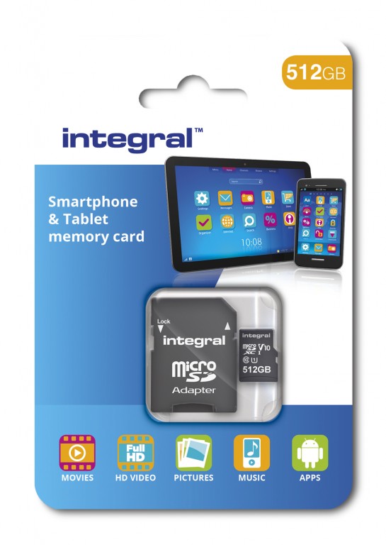 Integral revela cartão microSD de 512GB que chega em fevereiro
