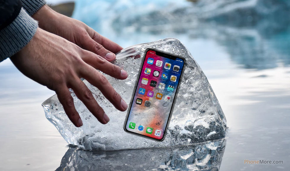 frozen iphone x