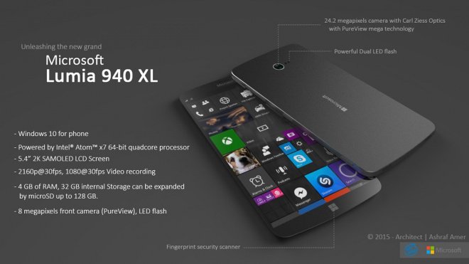 Novo Lumia 940 XL terá leitor de íris