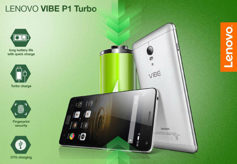 Lenovo anuncia o Vibe P1 Turbo, com mais memória RAM, câmera de 16 MP e a bateria de 5.000mAh