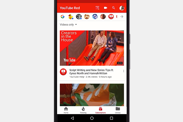 App do YouTube ganha novo visual com barra de navegação inferior ...