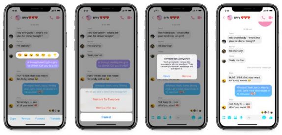 Facebook Messenger permite apagar mensagens enviadas