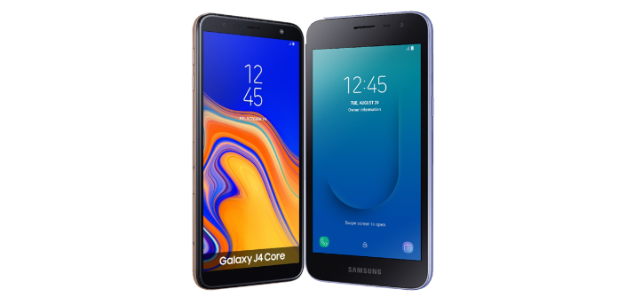 Samsung anuncia Galaxy J4 Core e J2 Core no Brasil