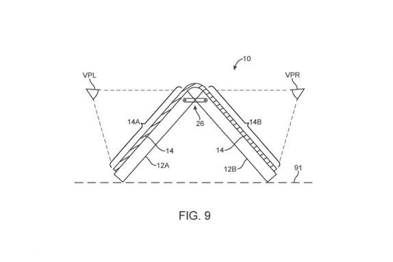 Patente da Apple sugere um celular com tela flexível