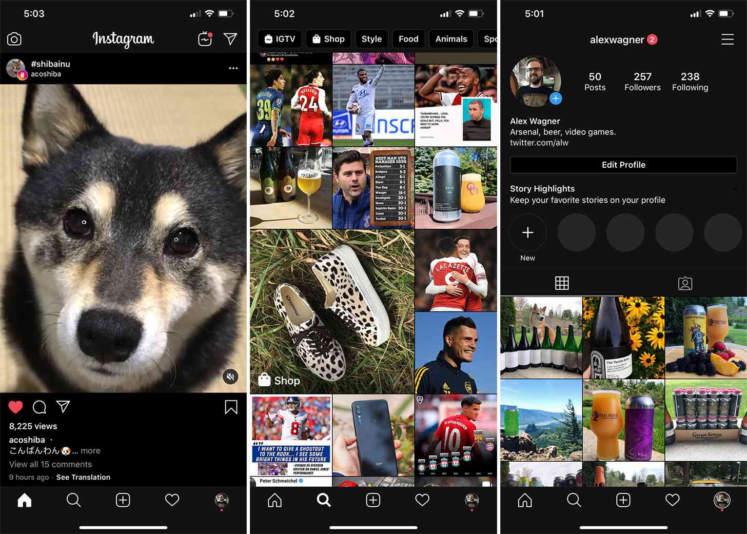 modo escuro instagram ios 13