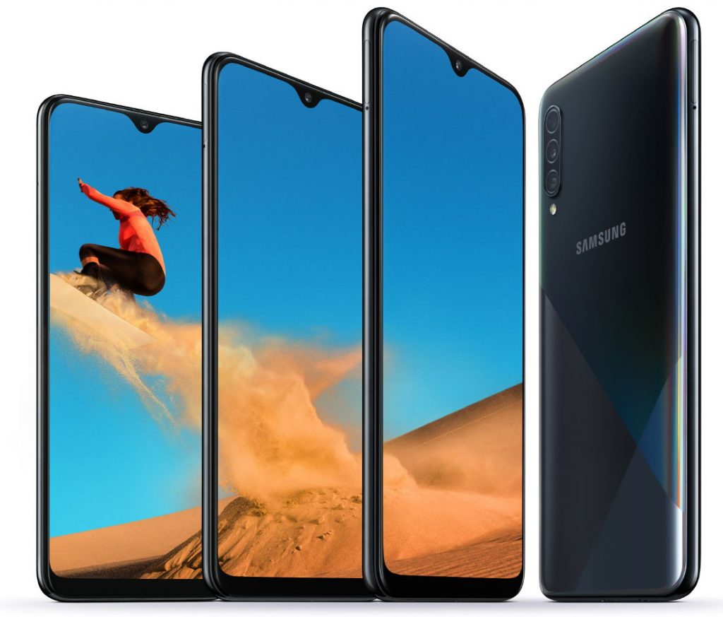 Samsung lanÃ§a 'Galaxy A30s' com cÃ¢mera traseira tripla no