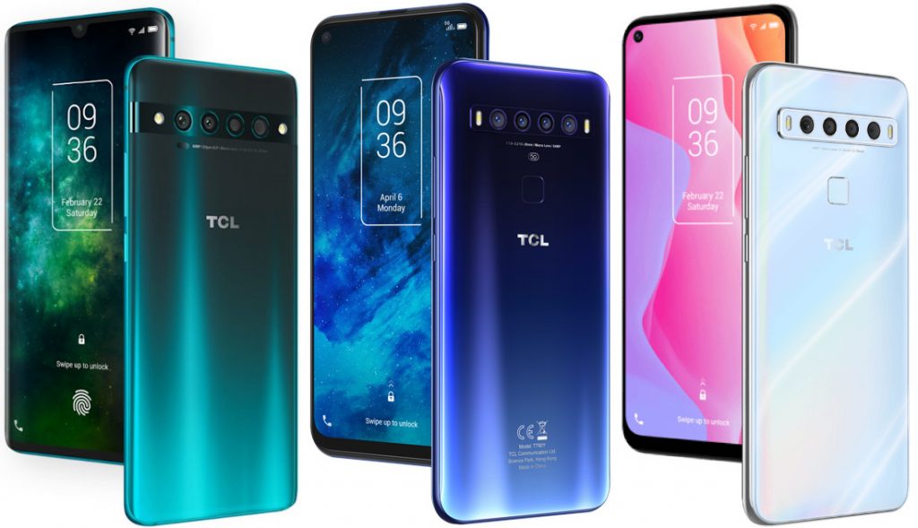 TCL 10 5G, TCL 10 Pro e TCL 10L