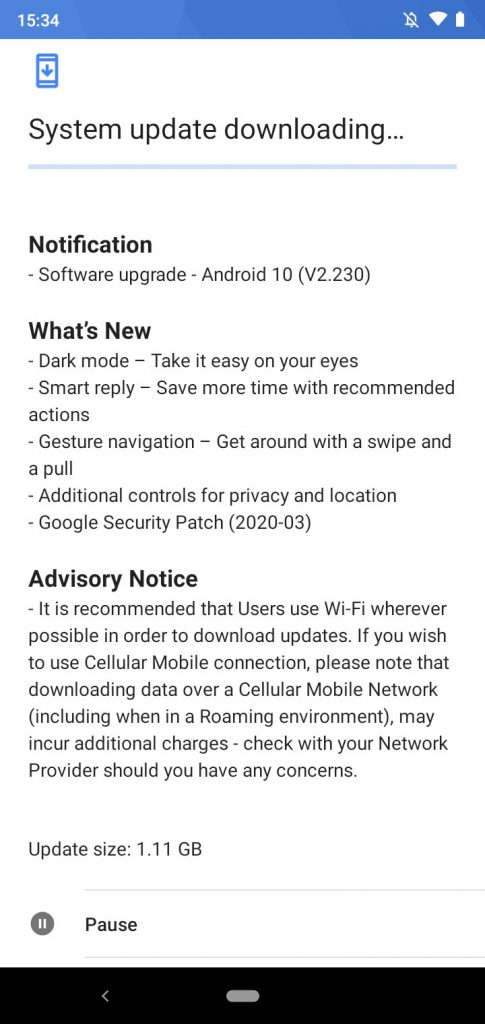 nokia 2.3 android 10 atualização