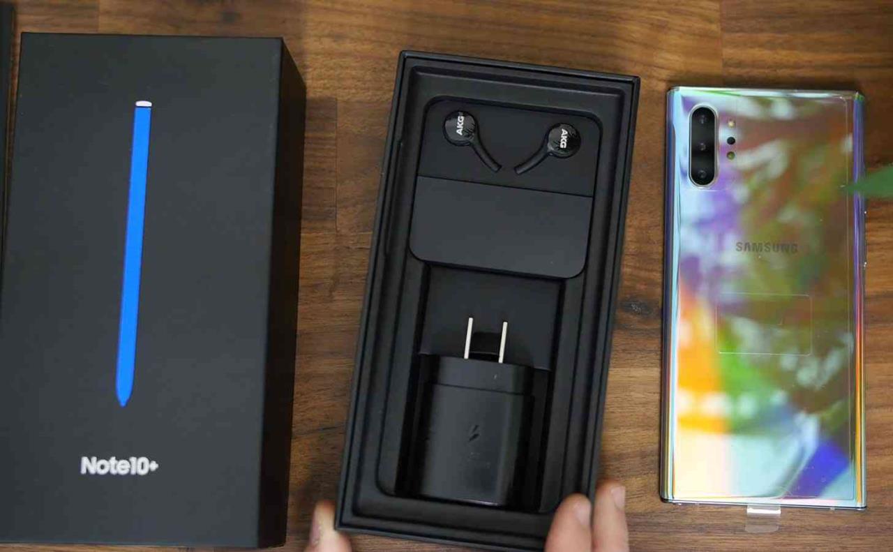 smartphone samsung galaxy note 10 unboxing