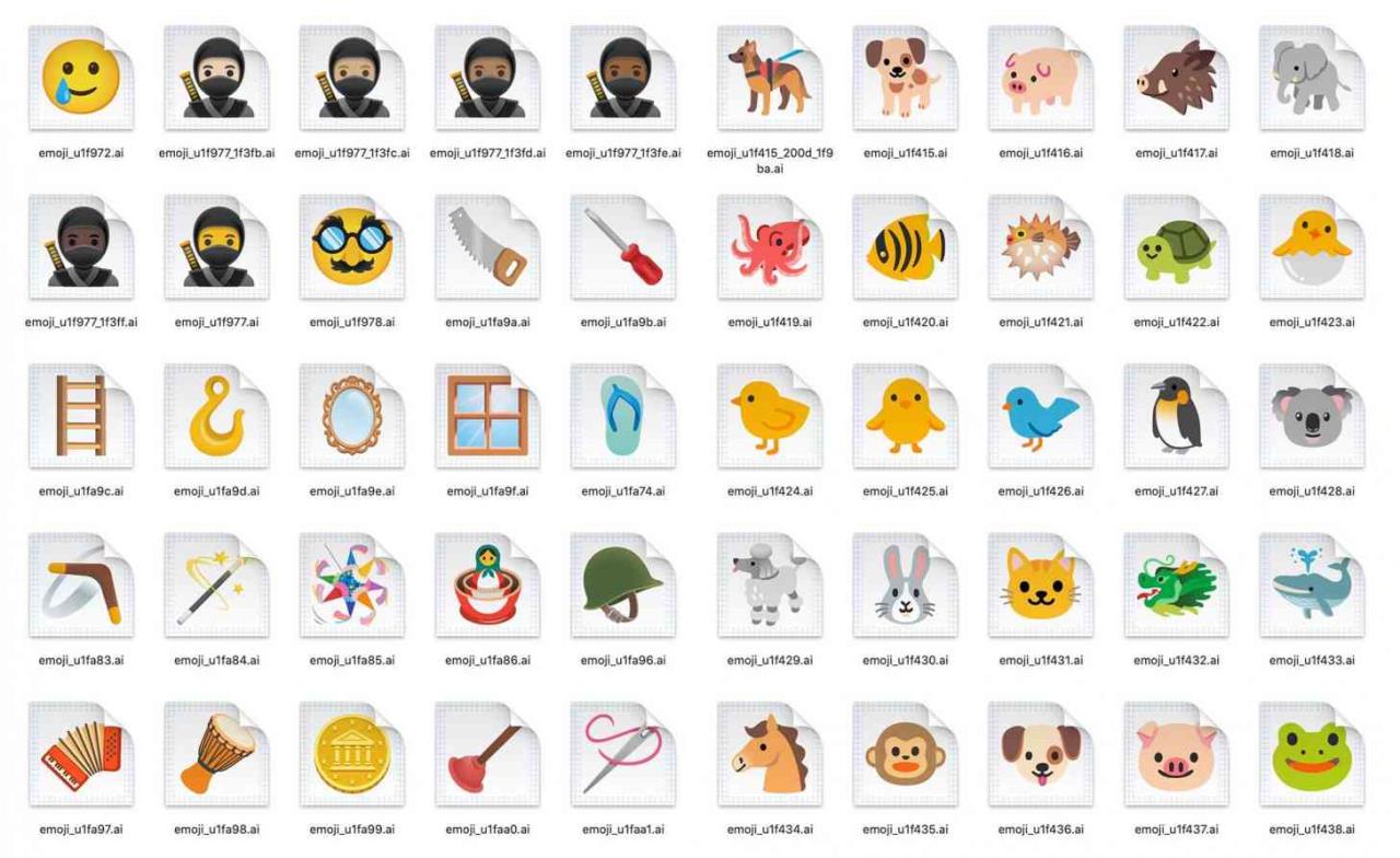 novos emojis google android 11