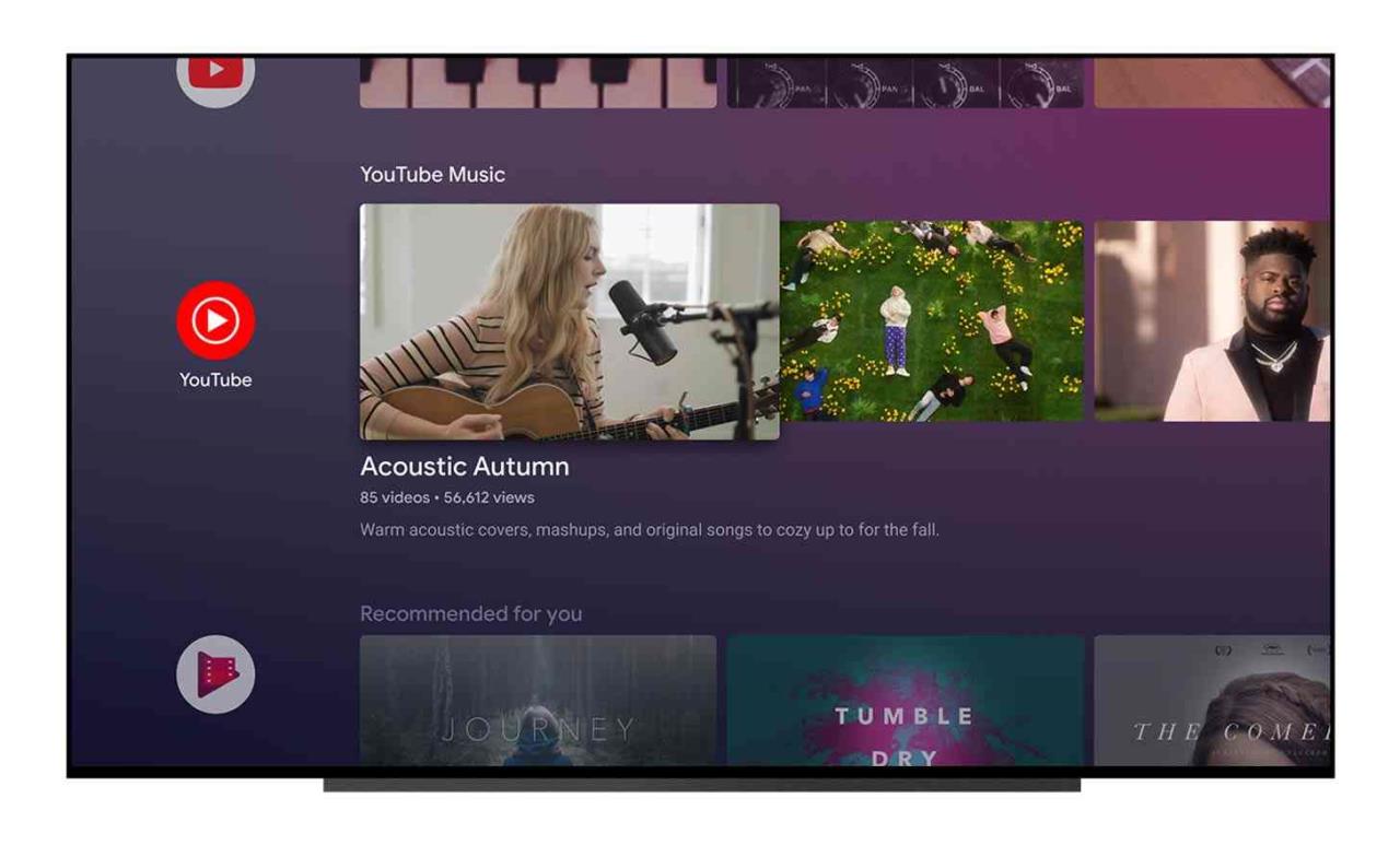 android tv youtube music