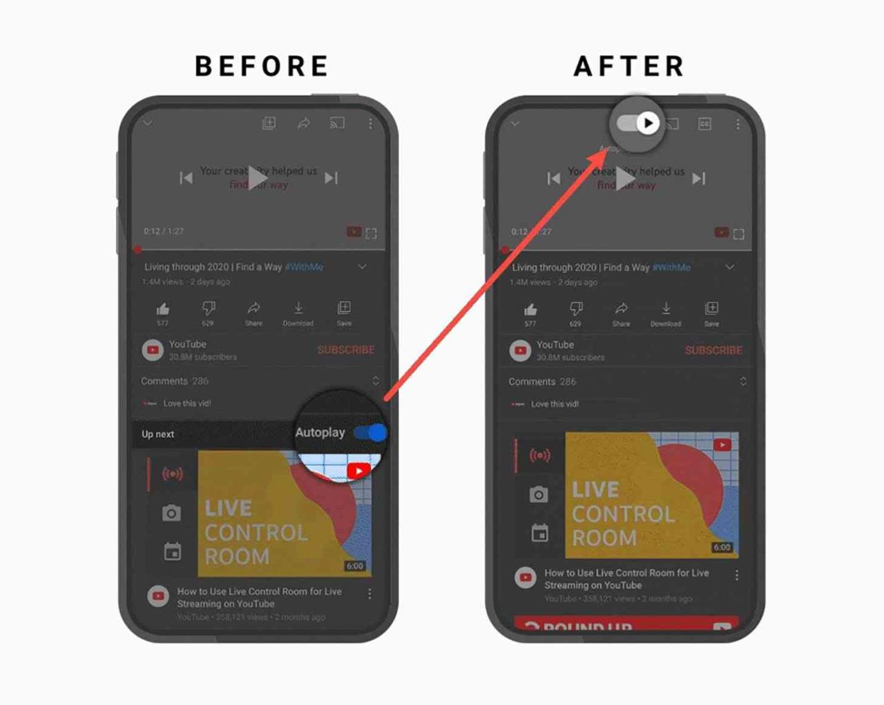 app youtube reprodução automática