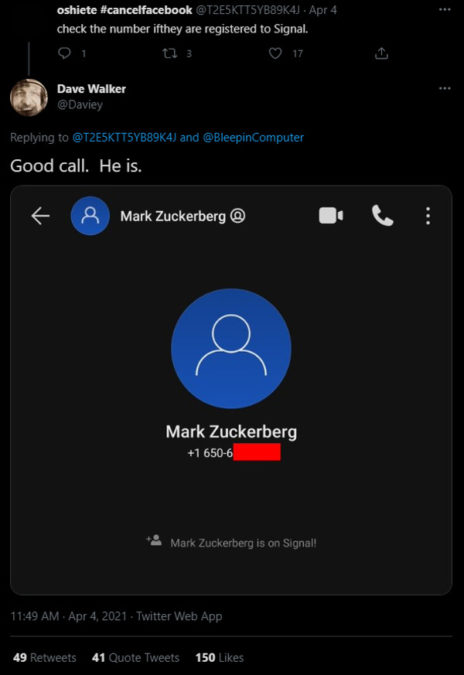 signal app mark zuckerberg