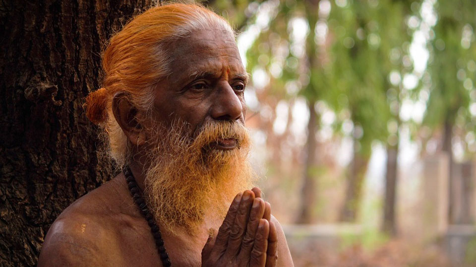 indian guru meditating