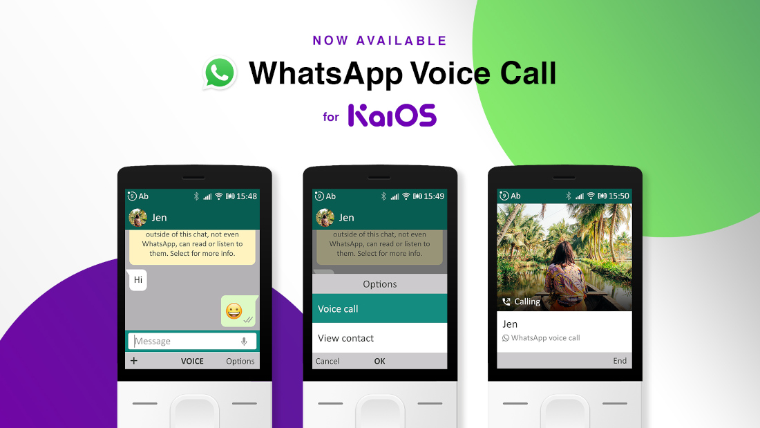 whatsapp chamadas de voz kaios