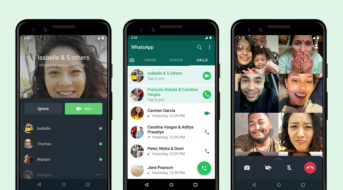 WhatsApp ahora permite unirse a las llamadas de grupo que ya han comenzado