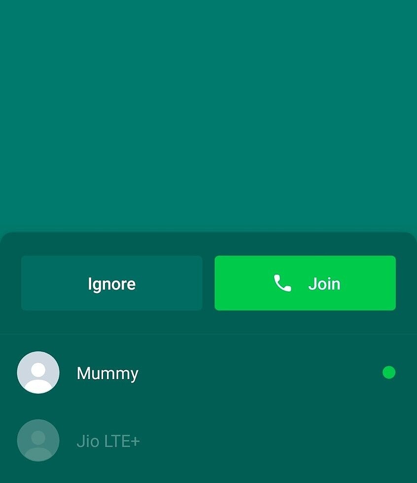 WhatsApp now allows joining group calls that have already started