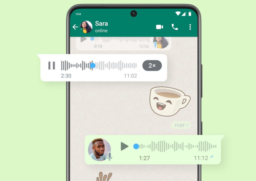 WhatsApp mejora la mensajería de voz con seis nuevas funciones