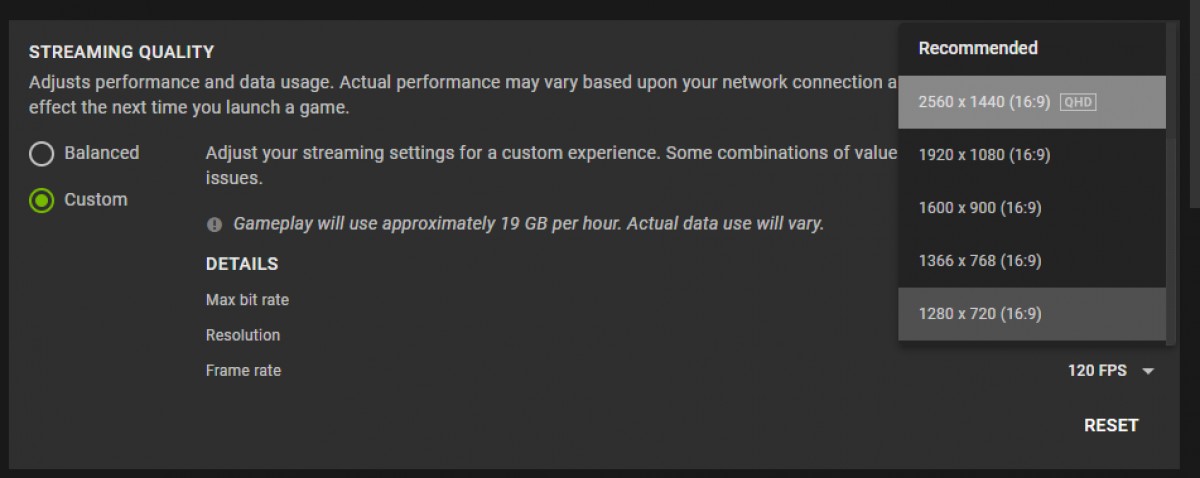 GeForce Now recebe atualização para suportar 1440p a 120fps via navegador Web