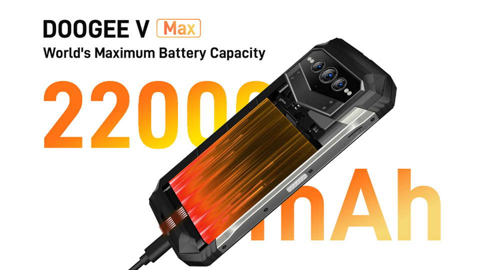doogee v max with 22000mAh battery