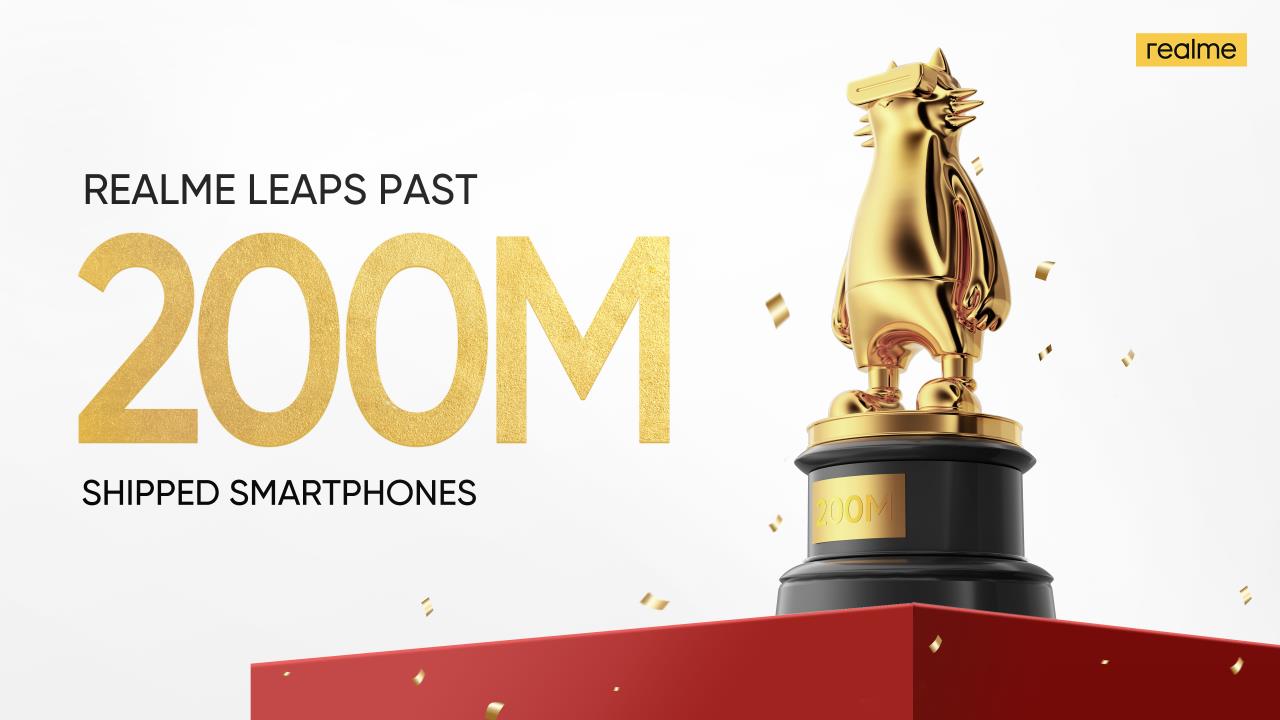 Realme celebra los 200 millones de móviles vendidos