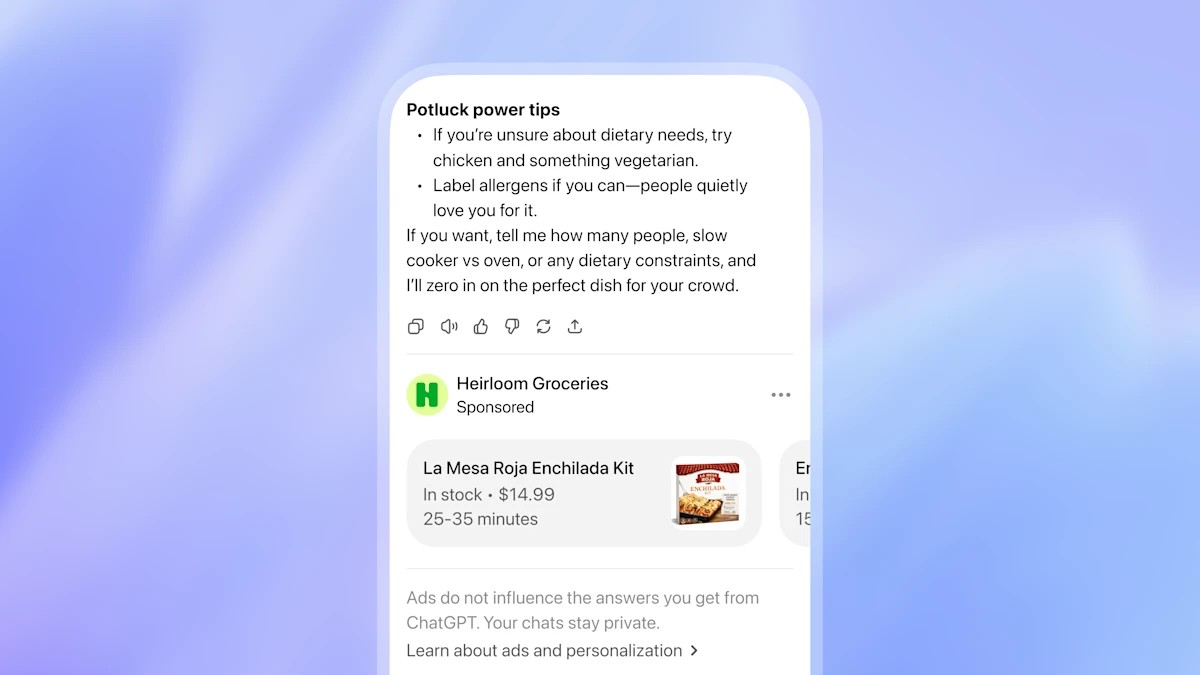 ChatGPT começa a exibir anúncios para usuários gratuitos