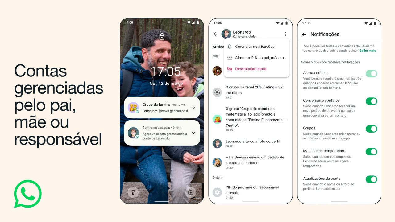 WhatsApp ganha controle de pais para crianças