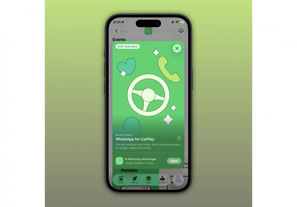WhatsApp, aplicación, CarPlay
