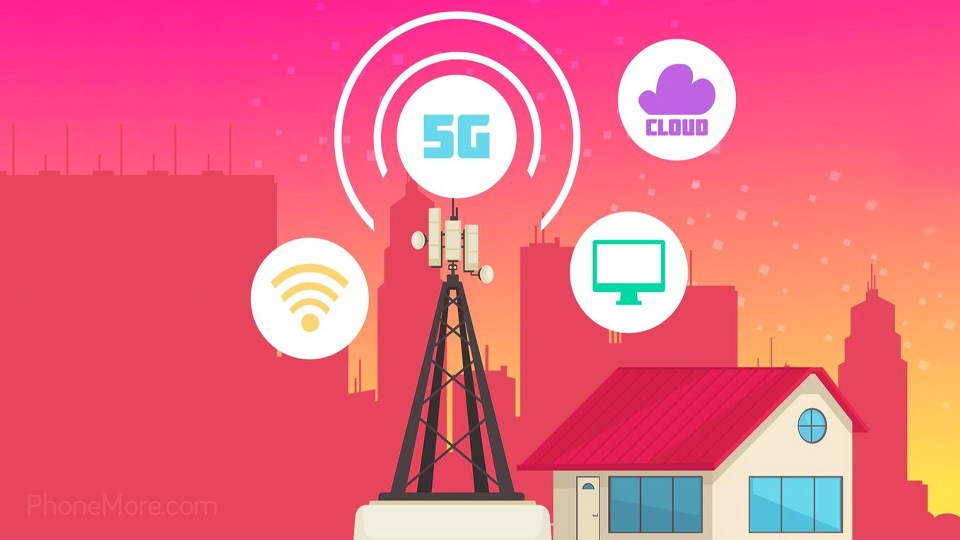 demand for services at a 5G tower next to a house